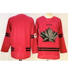 Men Canada Hockey Blank Red Stitched Jersey Men Canada Hockey Blank Red Stitched Jersey