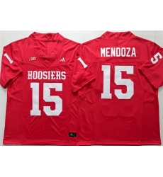 Men Indiana Hoosiers 15 Fernando Mendoza Red Stitched Basketball Jersey Men Indiana Hoosiers 15 Fernando Mendoza Red Stitched Basketball Jersey