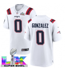 Men Women youth New England Patriots #0 Christian Gonzalez 2025 2026 Super Bowl LX F U S E Stitched NFL Jersey White Men Women youth New England Patriots #0 Christian Gonzalez 2025 2026 Super Bowl LX F U S E Stitched NFL Jersey White