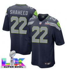 Men Women Youth Seattle Seahawks #22 Rashid Shaheed 2025 2026 Super Bowl LX F U S E Stitched NFL Jersey Blue Men Women Youth Seattle Seahawks #22 Rashid Shaheed 2025 2026 Super Bowl LX F U S E Stitched NFL Jersey Blue