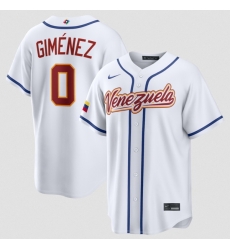 Men Venezuela Baseball 0 Andres Gimenez White 2026 World Baseball Classic Home Stadium Stitched Jersey Men Venezuela Baseball 0 Andres Gimenez White 2026 World Baseball Classic Home Stadium Stitched Jersey