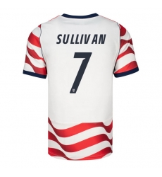 USA 2026 FIFA World Cup Soccer White Jersey Set ( Have Shorts ) Quinn Sullivan #7 USA 2026 FIFA World Cup Soccer White Jersey Set ( Have Shorts ) Quinn Sullivan #7