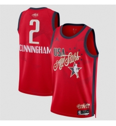 Men 2026 All Star 2 Cade Cunningham Red Stitched Basketball Jersey Men 2026 All Star 2 Cade Cunningham Red Stitched Basketball Jersey