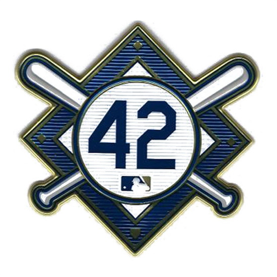 Women Jackie Robinson Day 42 MLB Jersey Sleeve Patch Royals Biaog